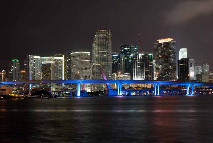 Miami-landmarks-at-night